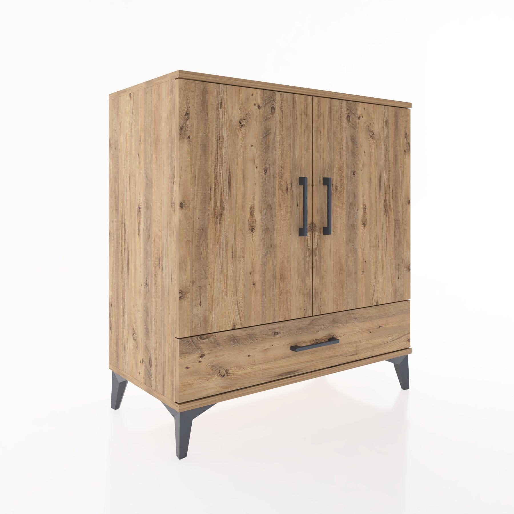 Woodntry Modular Dresser Pine 88x44x84 cm with Cover and Drawer KC71-3
