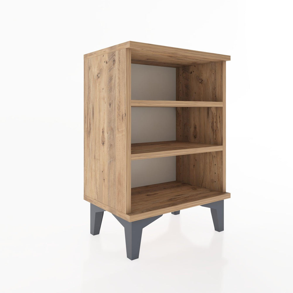 Woodntry Modüler Komodin Üç Raflı 44x30x52 cm Çam - Woodntry