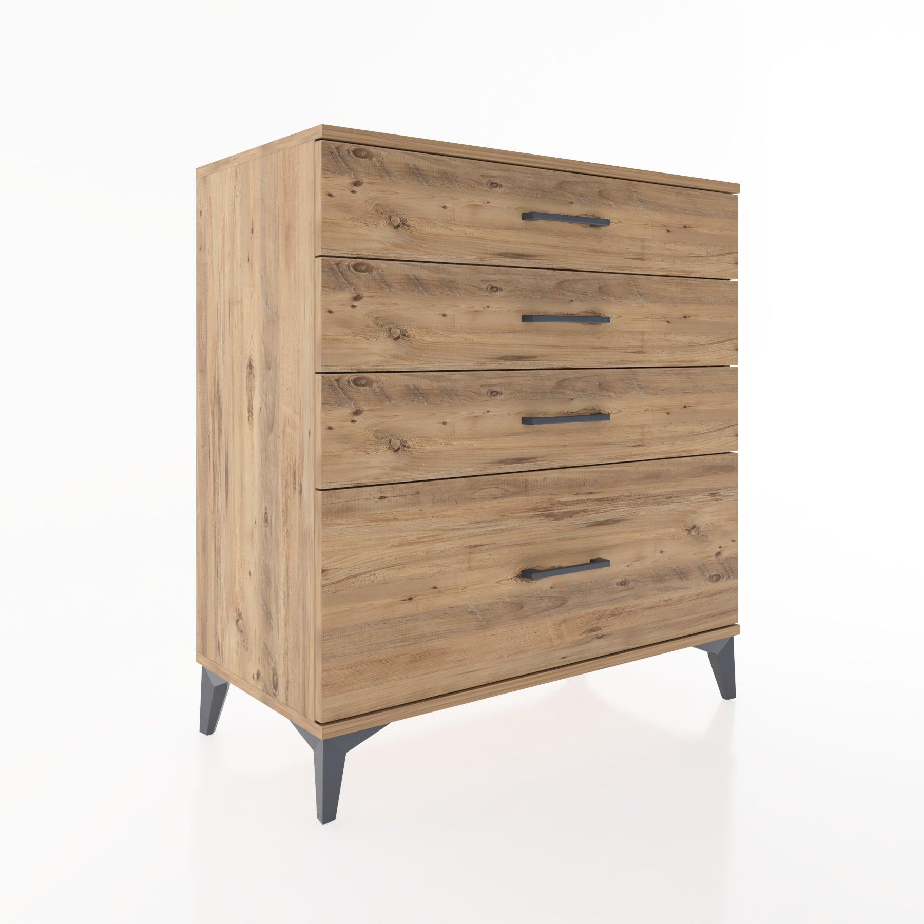 Woodntry Modüler Şifonyer Çam 88x44x84 cm Çekmeceli C8-3