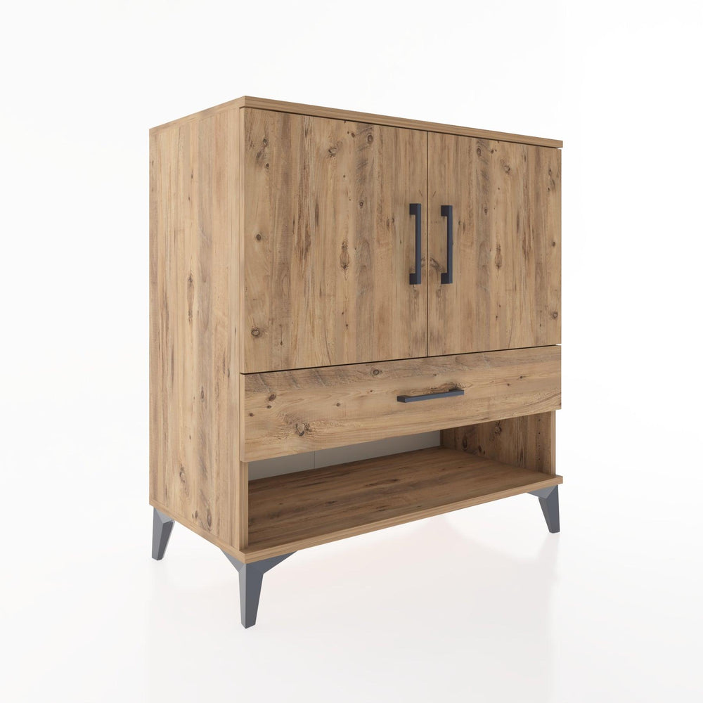 Woodntry Modüler Şifonyer Çam 88x44x84 cm Fonksiyonel F25-3