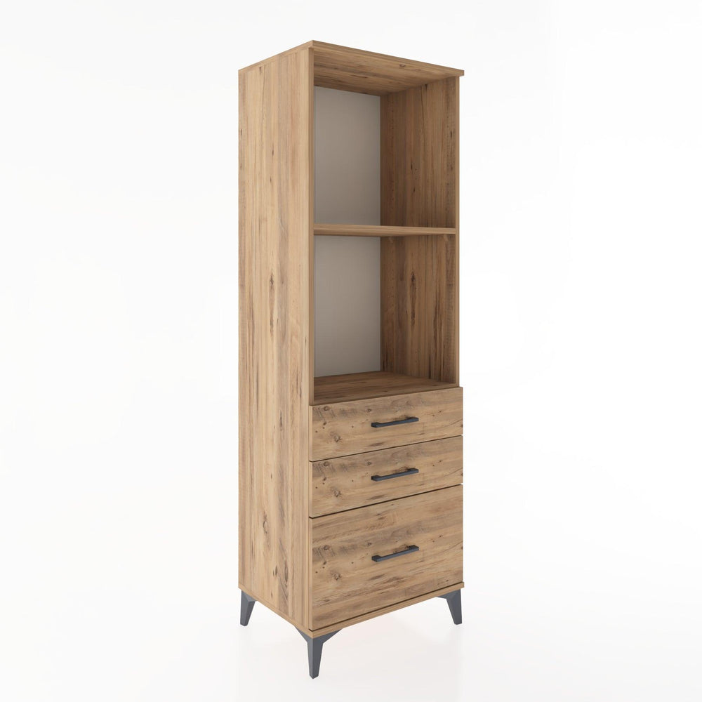 Woodntry Modular Cabinet Pine 60x44x170 cm with Drawers and Shelves CR42-3