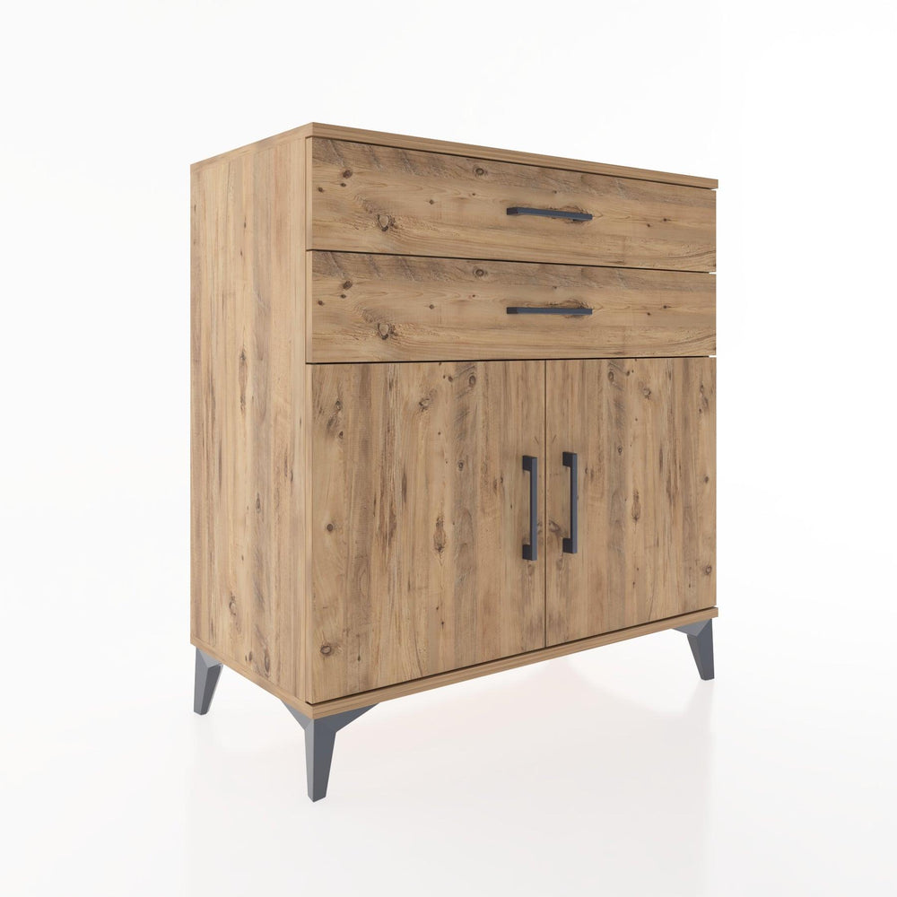 Woodntry Modular Dresser Pine 88x44x84 cm with Cover and Drawer KC33-3