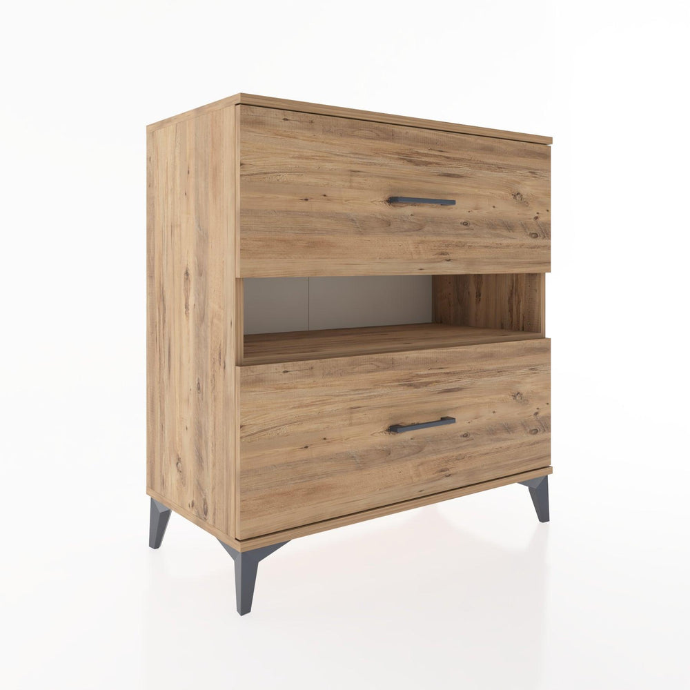 Woodntry Modular Dresser Pine 88x44x84 cm with Drawers and Shelves CR2-3