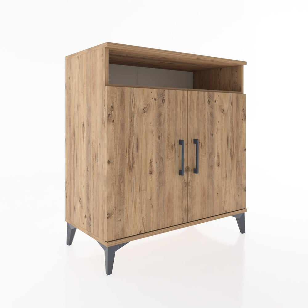 Woodntry Modüler Şifonyer Çam 88x44x84 cm Kapaklı ve Raflı KR83-3