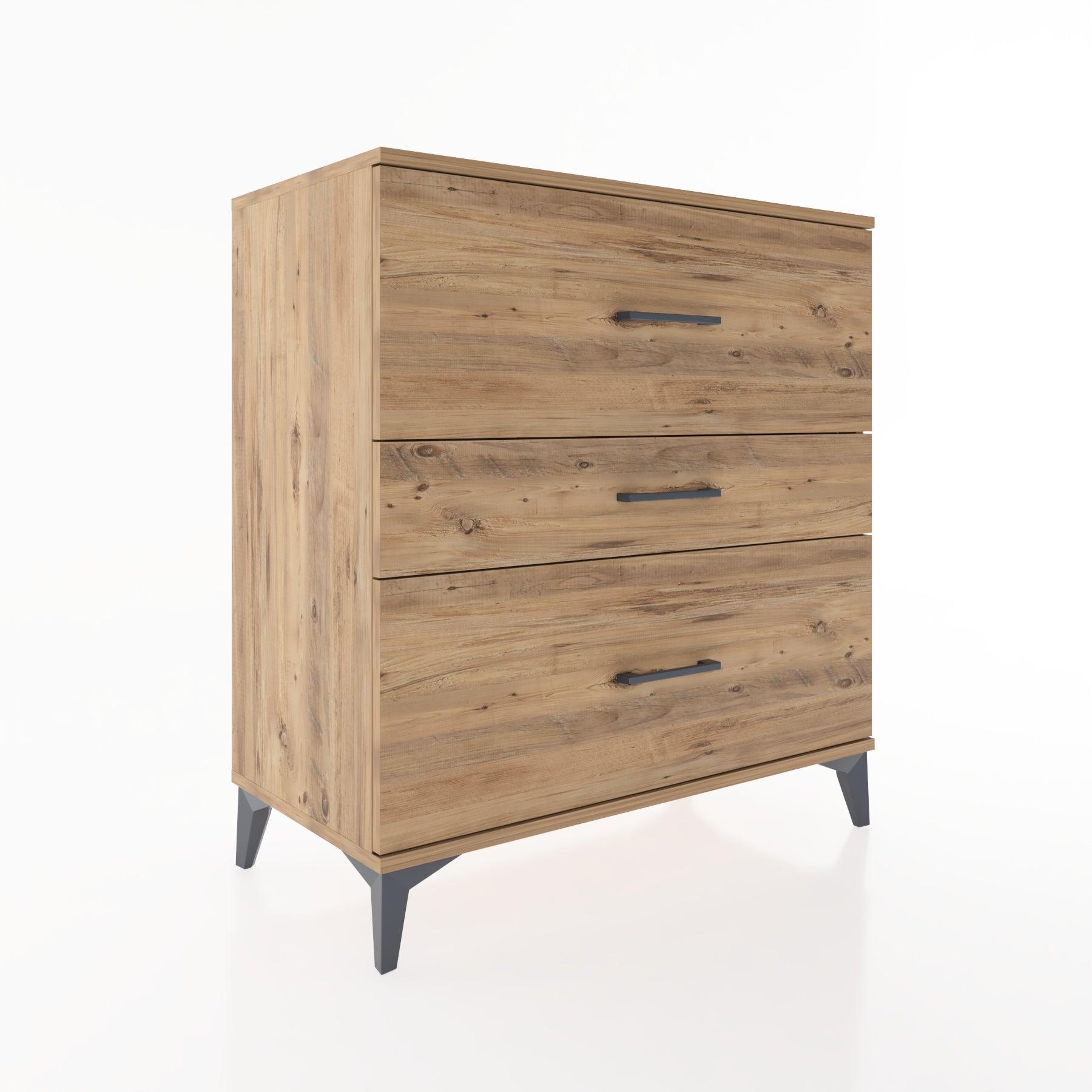 Woodntry Modüler Şifonyer Çam 88x44x84 cm Çekmeceli C1-3