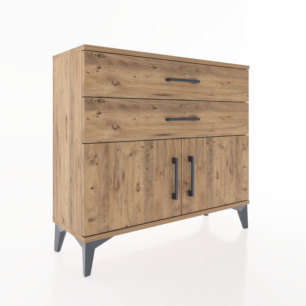 Woodntry Modüler Şifonyer Çekmece ve Kapaklı V4 88x30x68 cm Aytaşı - Woodntry