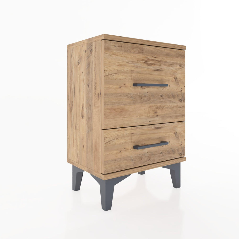 Woodntry Modüler Komodin Büyük ve Küçük Çekmece 44x30x52 cm Çam - Woodntry