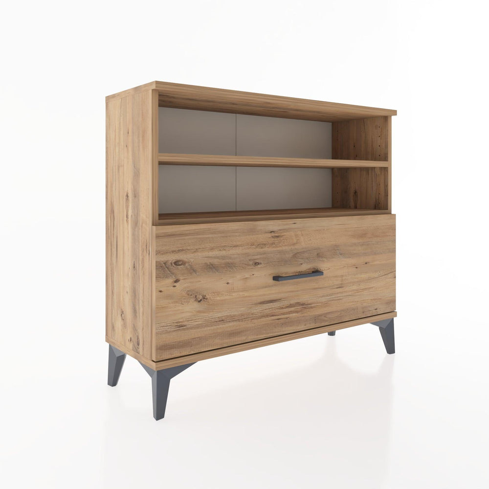 Woodntry Modüler Şifonyer Raf ve Çekmece V1 88x30x68 cm Çam - Woodntry