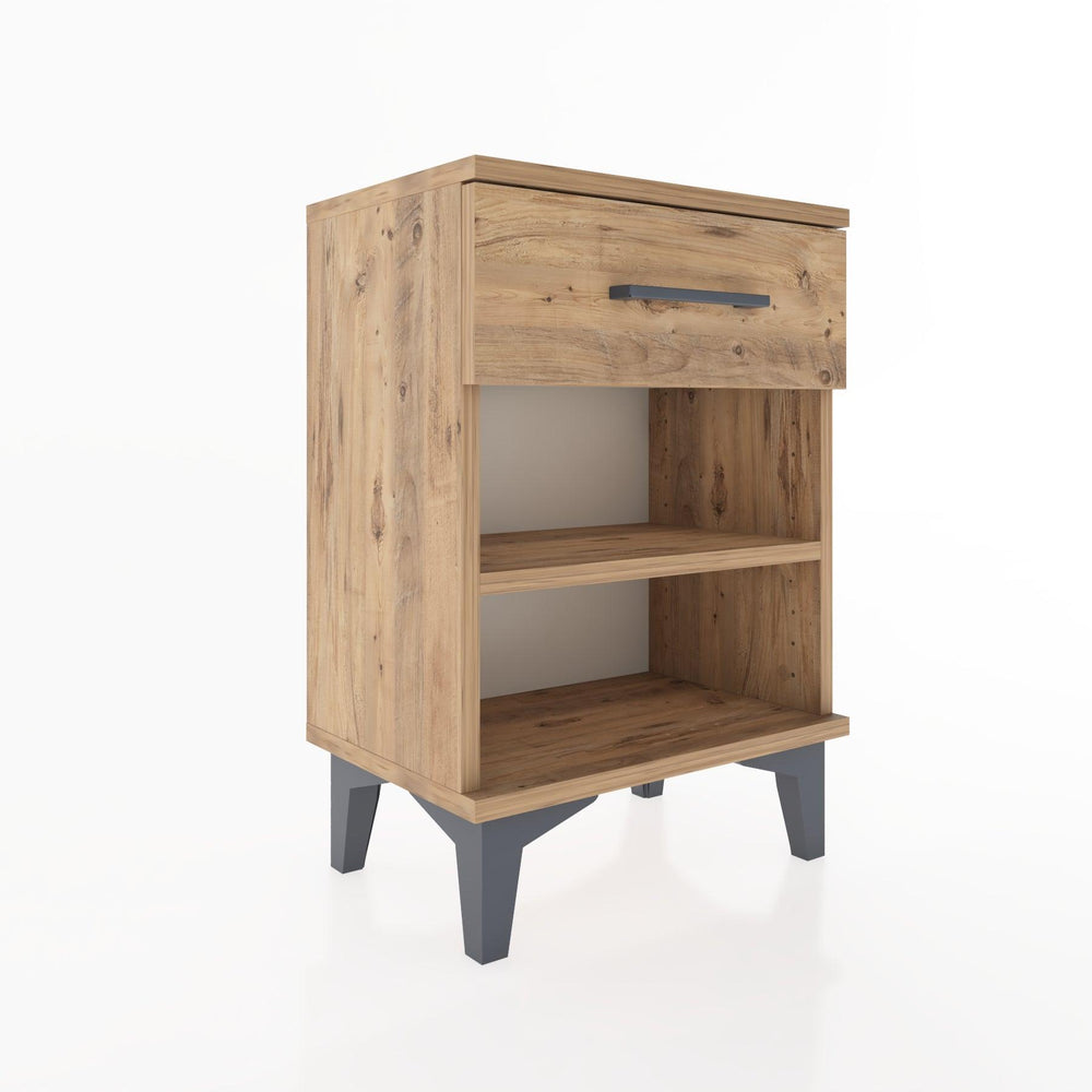 Woodntry Modüler Komodin Tek Çekmeceli 44x30x52 cm Çam - Woodntry