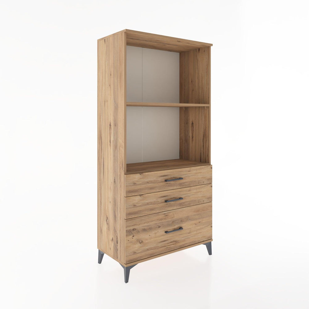 Woodntry Modular Cabinet Pine 88x44x170 cm with Drawers and Shelves CR42-3
