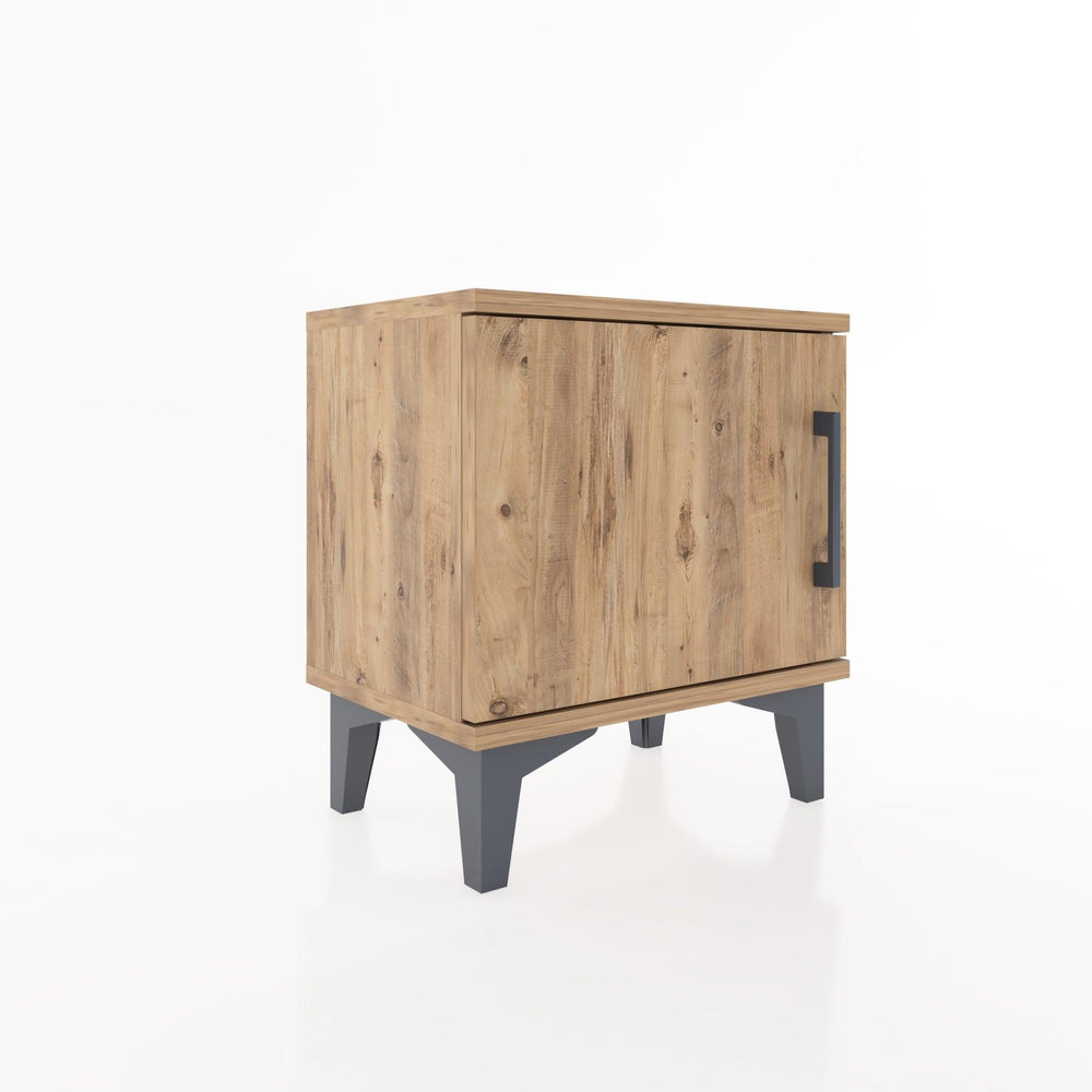 Woodntry Modüler Komodin Tek Kapaklı 44x30x36 cm Çam - Woodntry