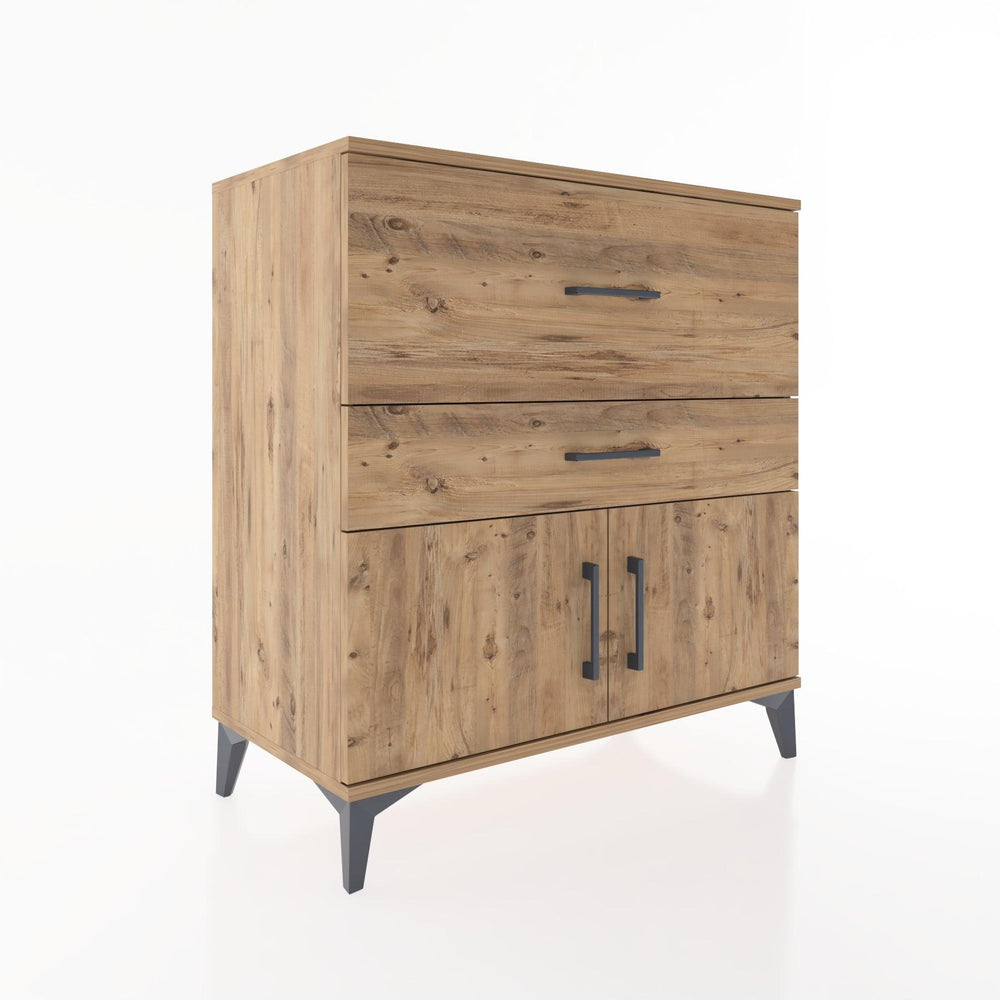 Woodntry Modular Dresser Pine 88x44x84 cm with Cover and Drawer KC106-3