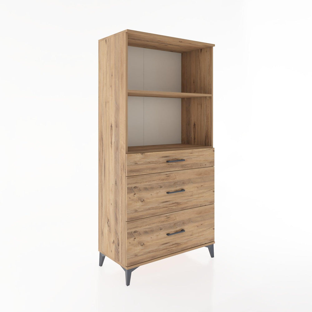 Woodntry Modular Cabinet Pine 88x44x170 cm with Drawers and Shelves CR48-3