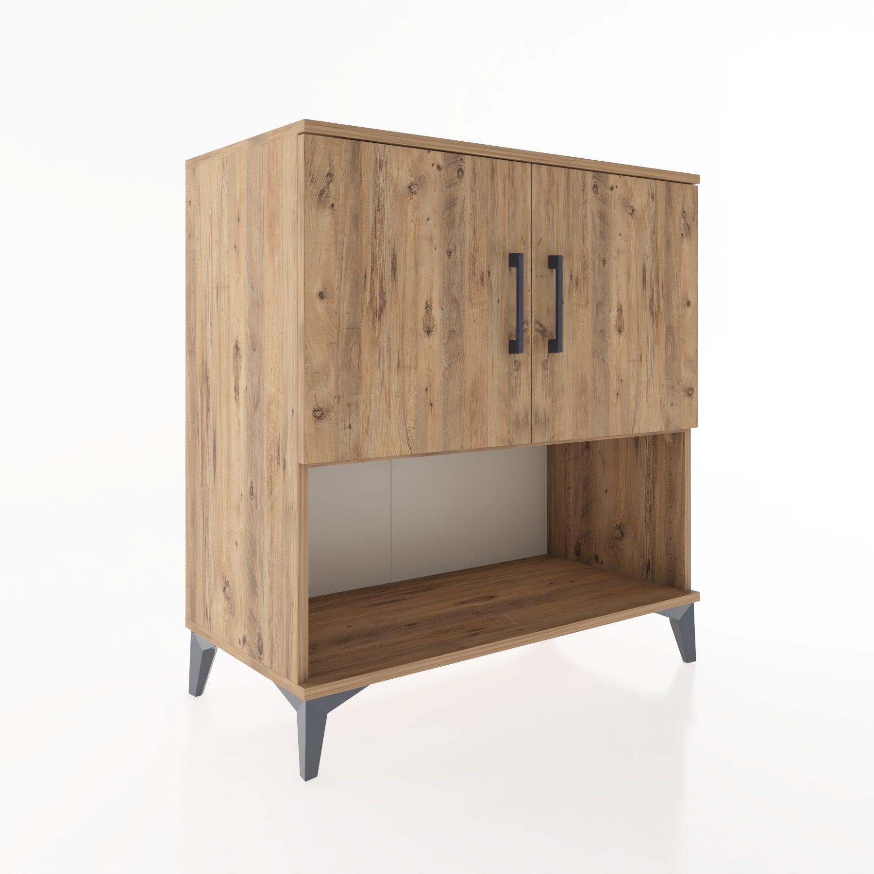 Woodntry Modular Dresser Pine 88x44x84 cm with Cover and Shelf KR44-3