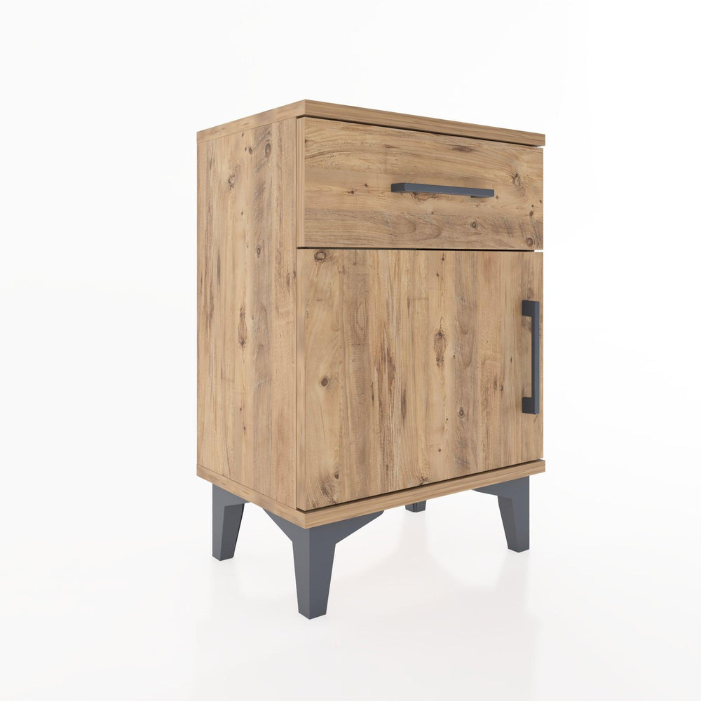 Woodntry Modüler Komodin Çekmece ve Kapaklı 44x30x52 cm Çam - Woodntry