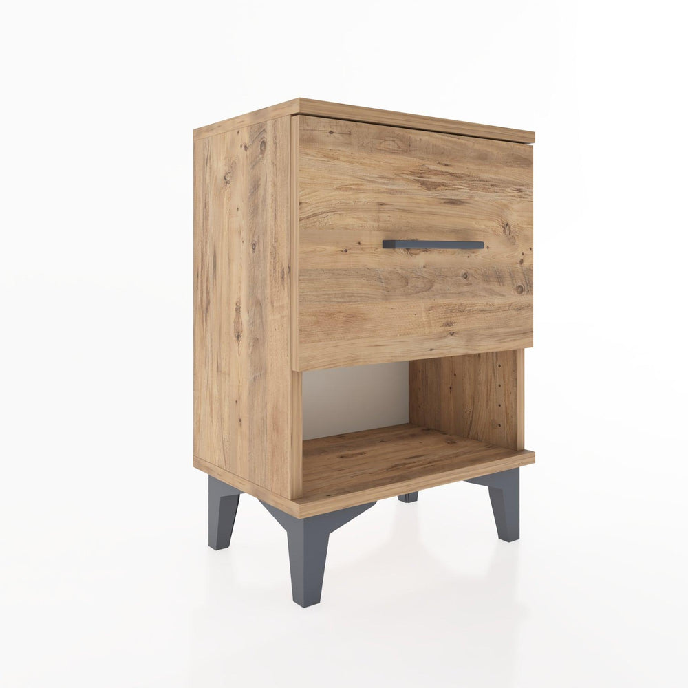 Woodntry Modüler Komodin Tek Çekmece ve Raflı 44x30x52 cm Çam - Woodntry