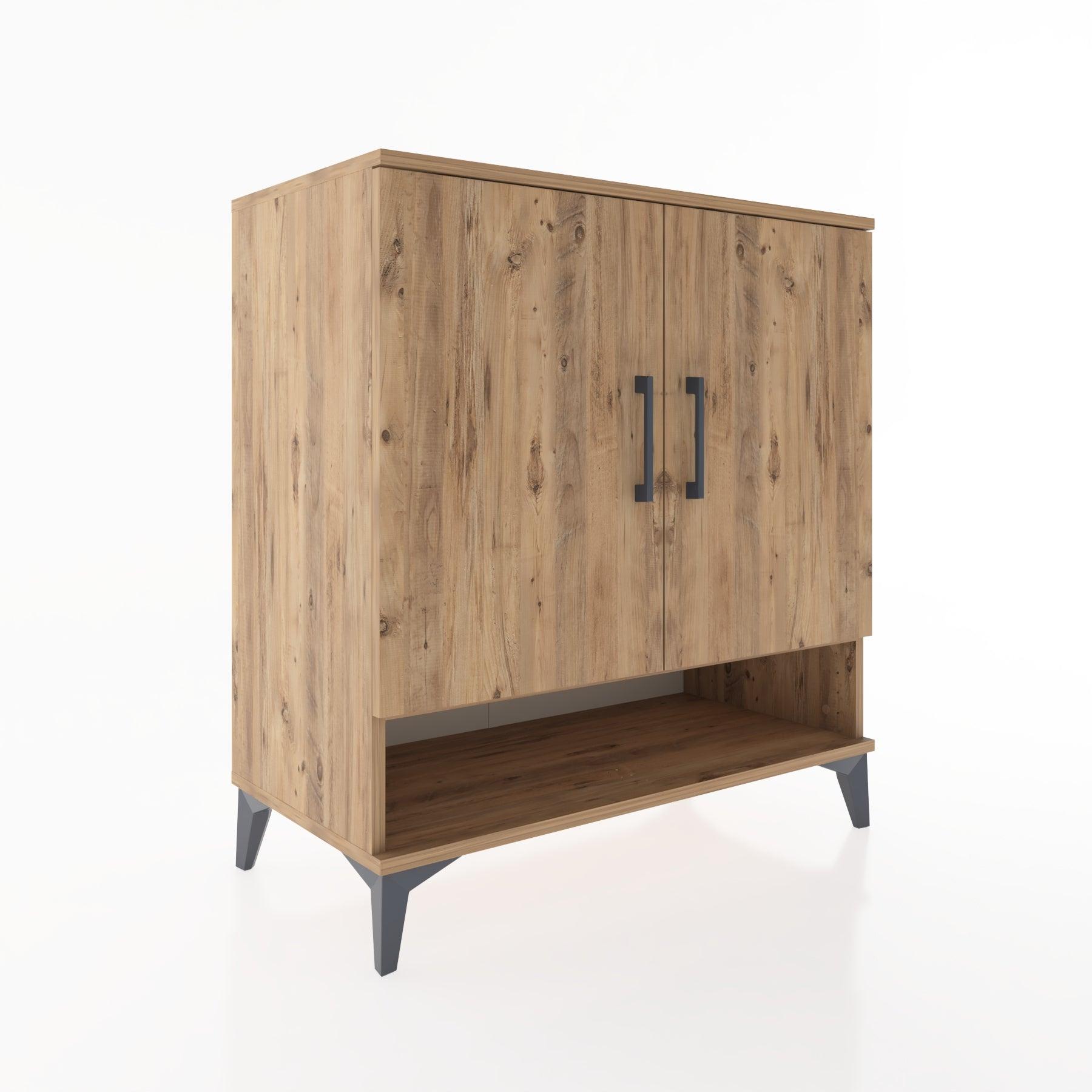 Woodntry Modular Dresser Pine 88x44x84 cm with Cover and Shelf KR74-3