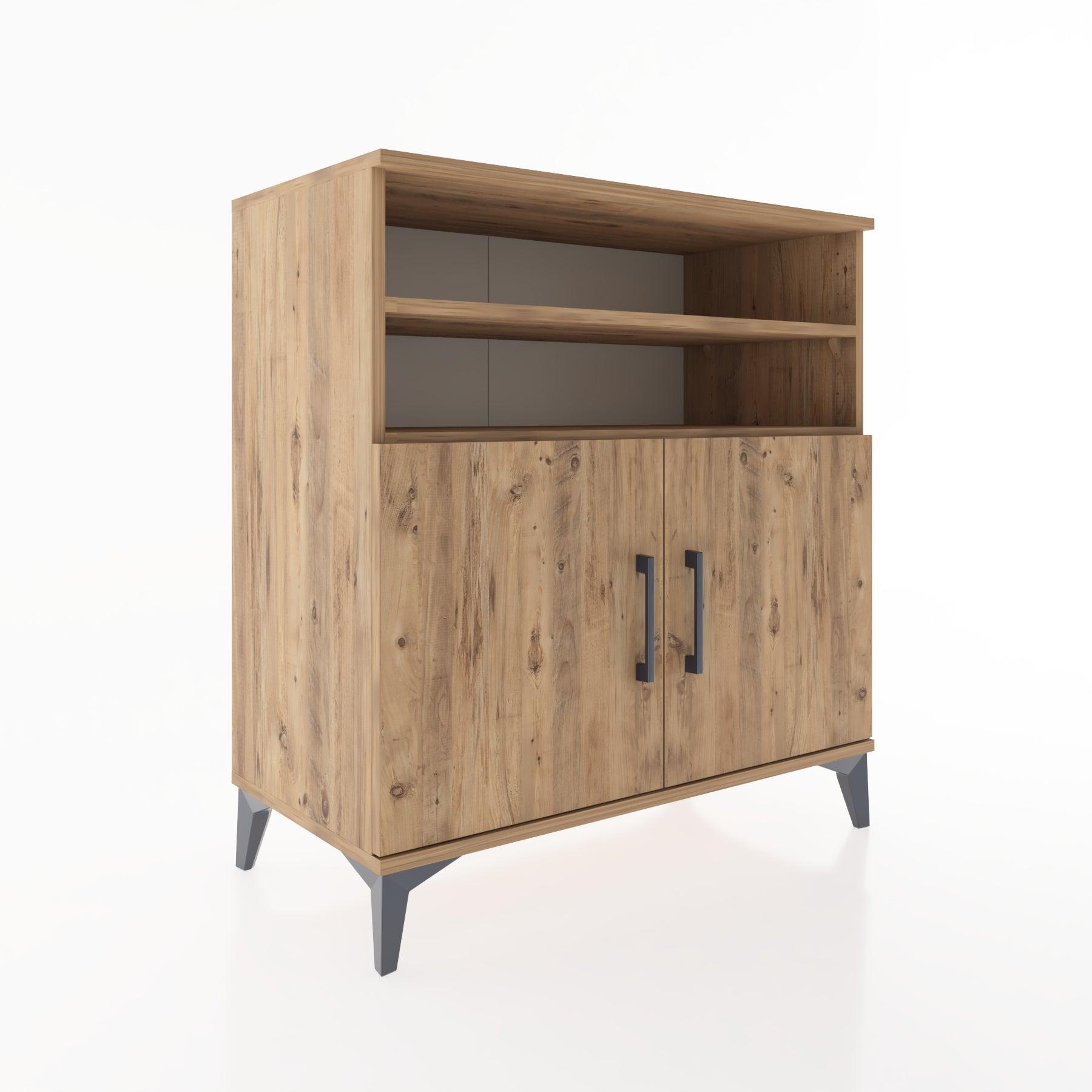 Woodntry Modular Dresser Pine 88x44x84 cm with Cover and Shelf KR38-3