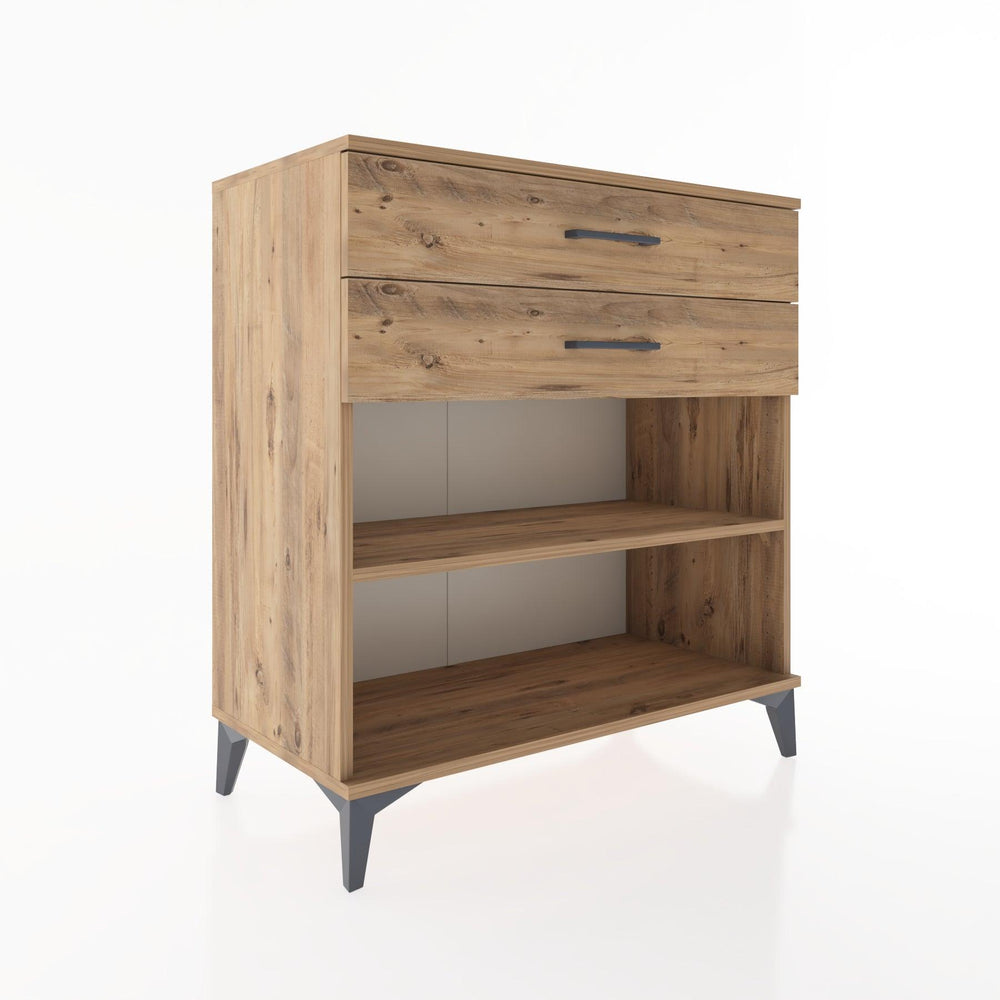 Woodntry Modular Dresser Pine 88x44x84 cm with Drawers and Shelves CR14-3