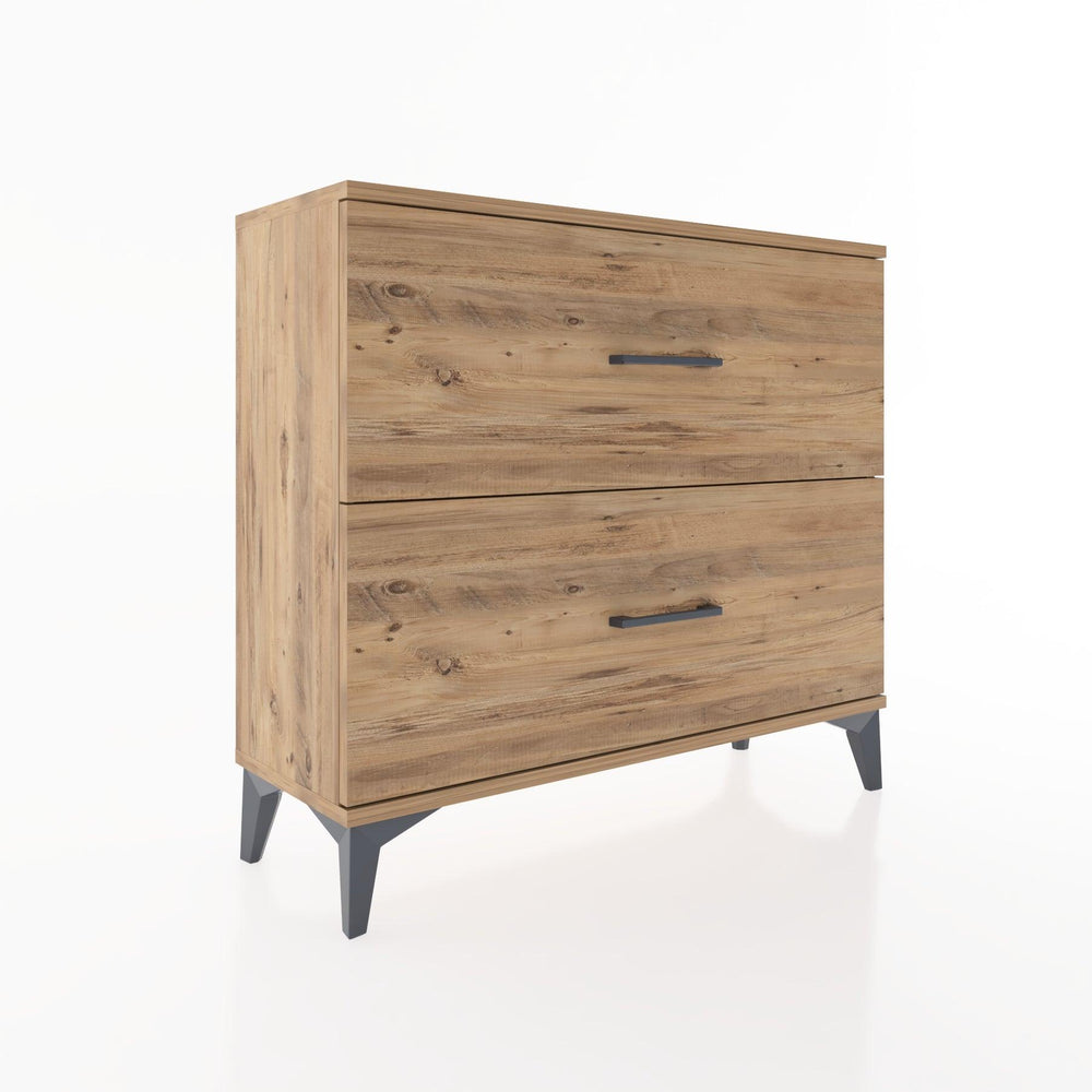 Woodntry Modüler Şifonyer İki Çekmeceli V4 88x30x68 cm Çam - Woodntry