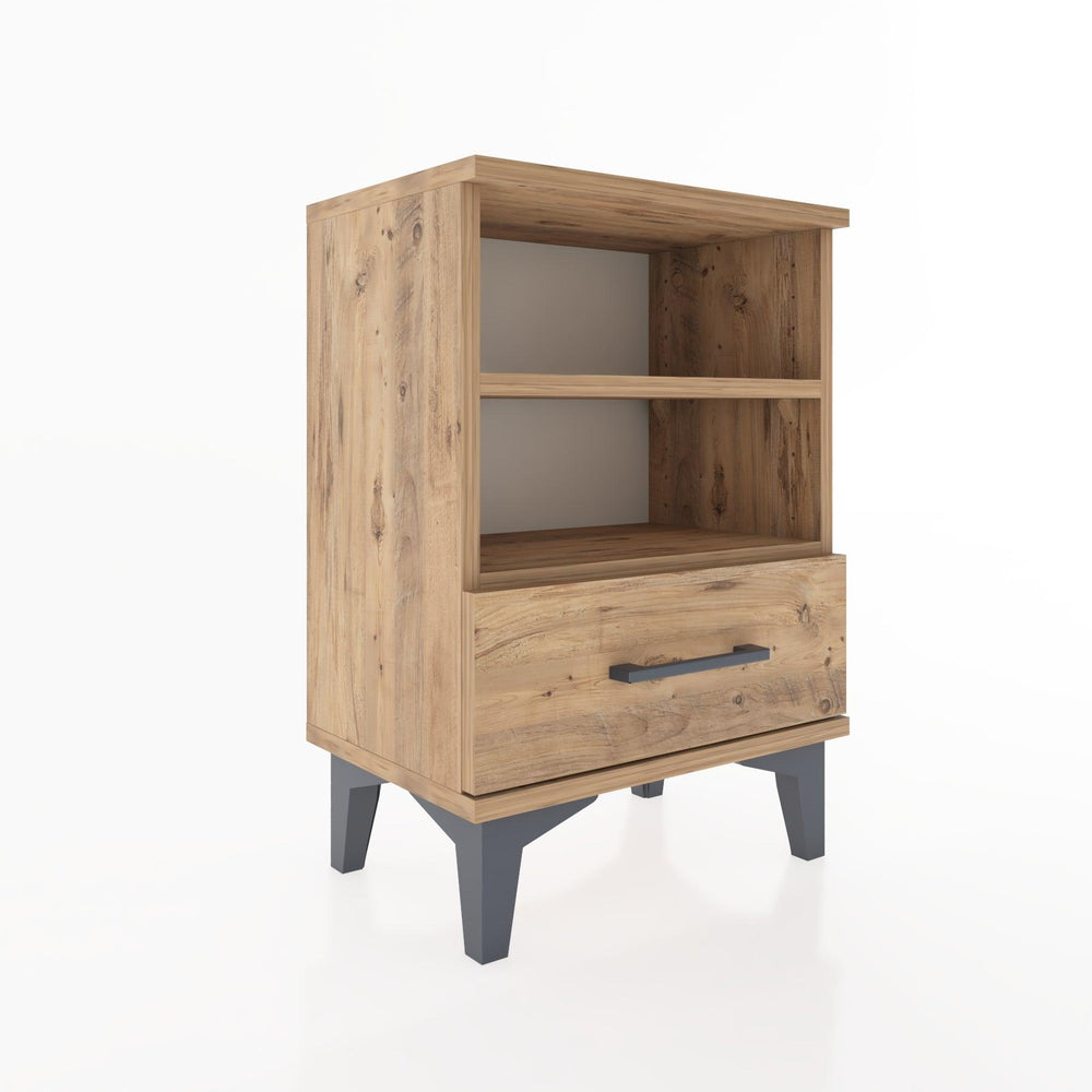 Woodntry Modüler Komodin Çift Raflı 44x30x52 cm Çam - Woodntry