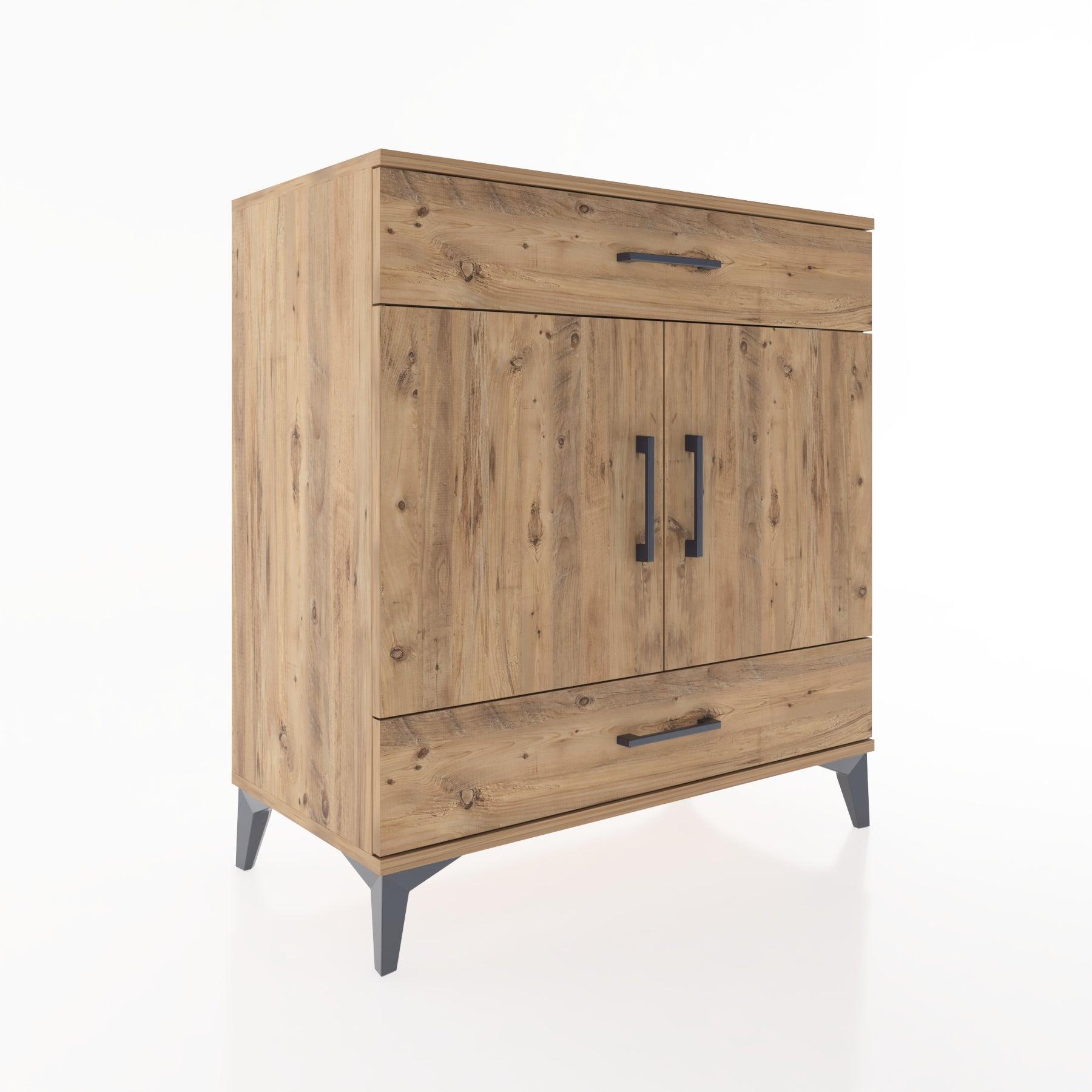 Woodntry Modular Dresser Pine 88x44x84 cm with Cover and Drawer KC58-3