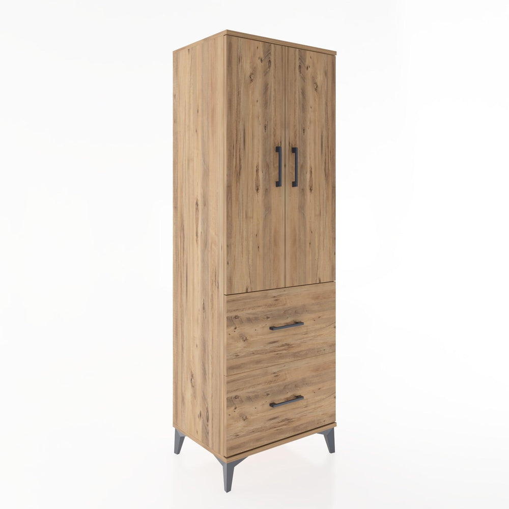 Woodntry Modular Cabinet Pine 60x44x170 cm with Doors and Drawers KC21-3