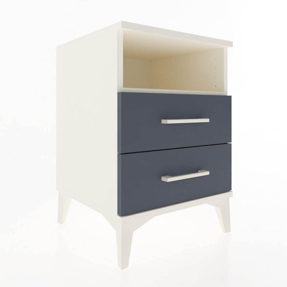 Woodntry Modular Nightstand Moonstone 44x44x52 cm with Drawer and Shelf CR2-1
