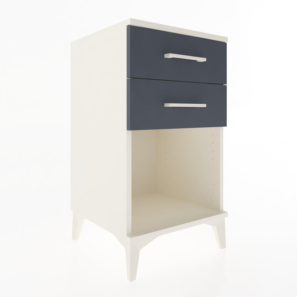 Woodntry Modular Nightstand Moonstone 44x44x68 cm with Drawer and Shelf CR2-1