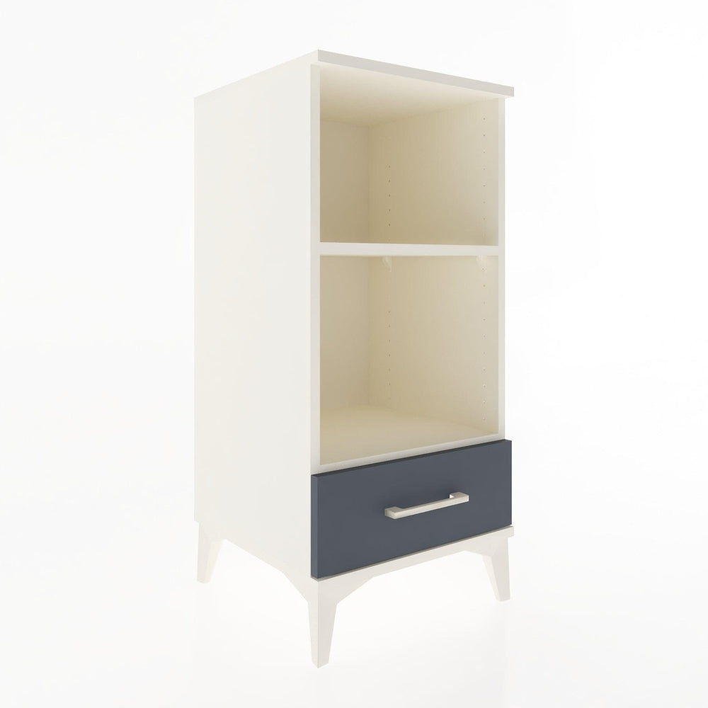 Woodntry Modular Nightstand Moonstone 44x44x84 cm with Drawer and Shelf CR24-1