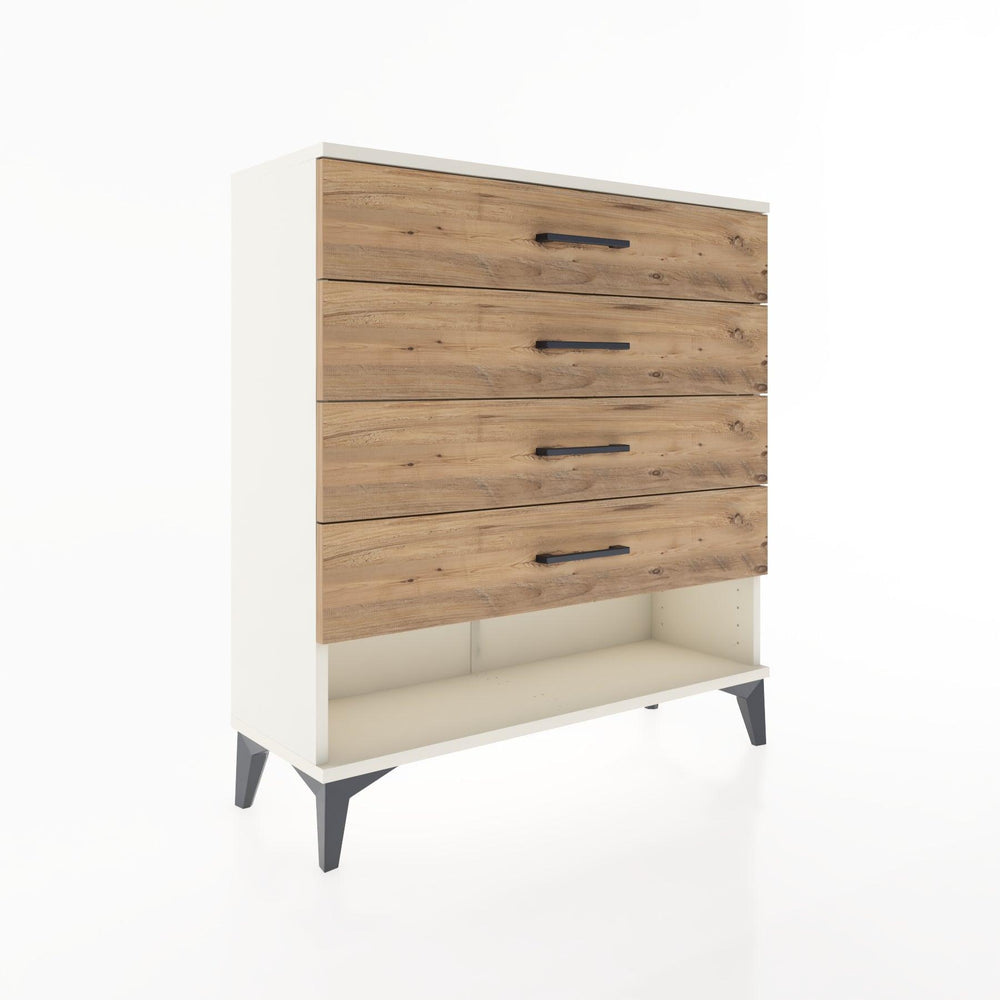 Woodntry Modular Dresser Moonstone 88x30x84 cm with Drawers and Shelves CR2-1