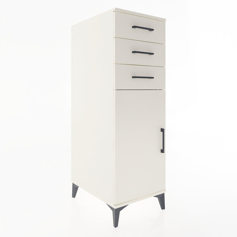 Woodntry Modüler Dolap Aytaşı 44x30x122 cm Kapaklı ve Çekmeceli KC52-1