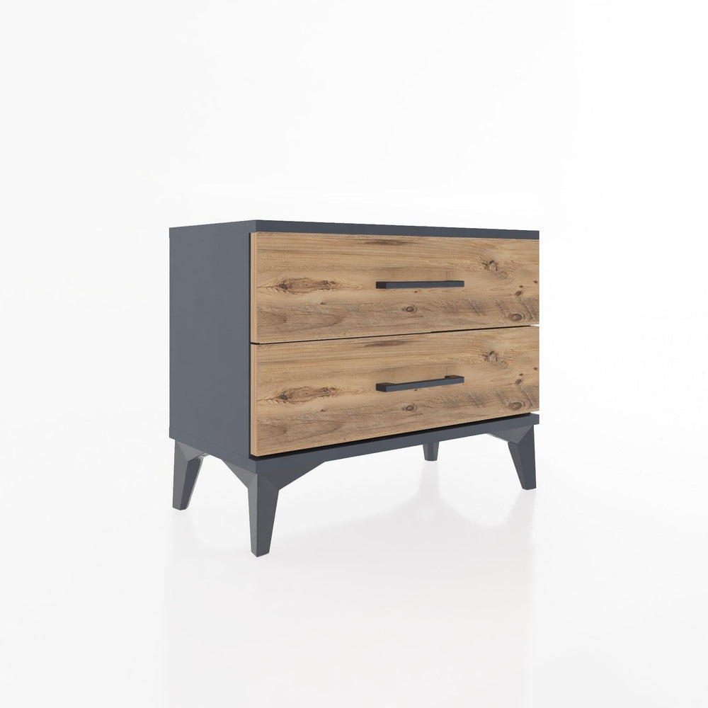 Woodntry Modular Nightstand Anthracite 60x30x36 cm Drawer C2-2