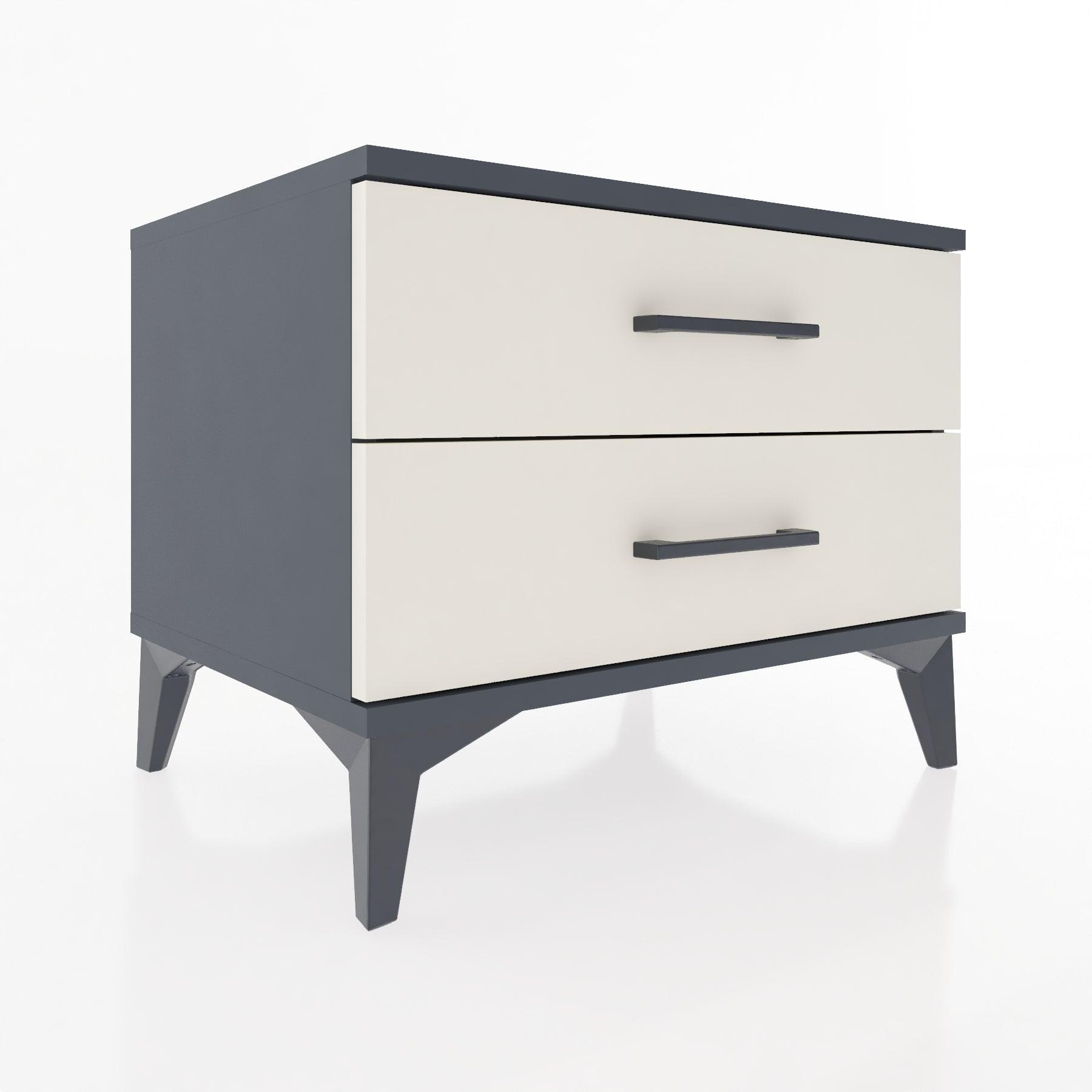 Woodntry Modular Nightstand Anthracite 60x44x68 cm Drawer C2-2