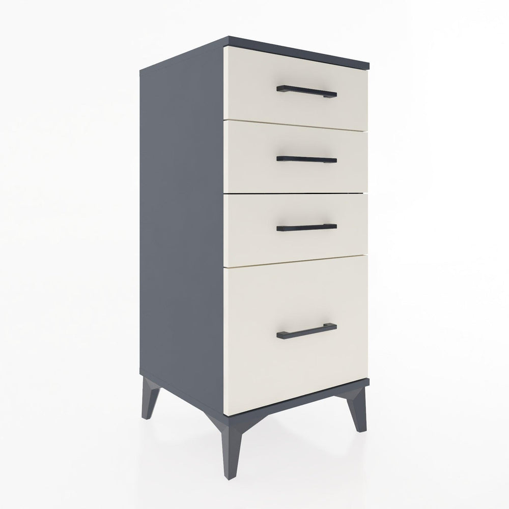 Woodntry Modular Nightstand Anthracite 44x44x84 cm Drawer C2-2