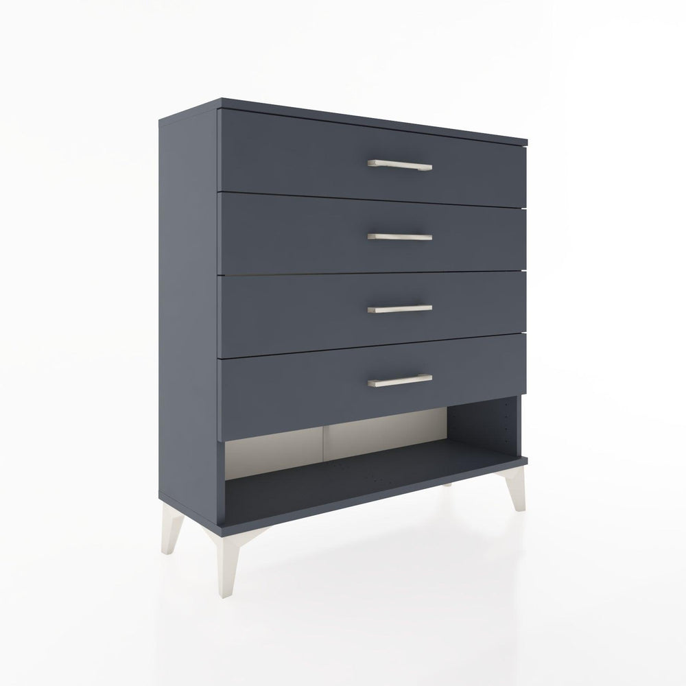 Woodntry Modular Dresser Anthracite 88x30x84 cm with Drawers and Shelves CR2-2