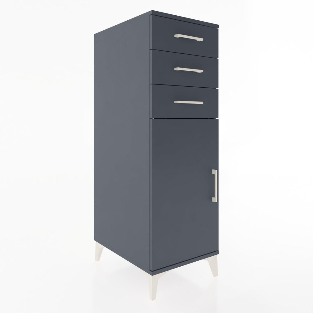 Woodntry Modular Cabinet Anthracite 44x30x122 cm with Doors and Drawers KC52-2