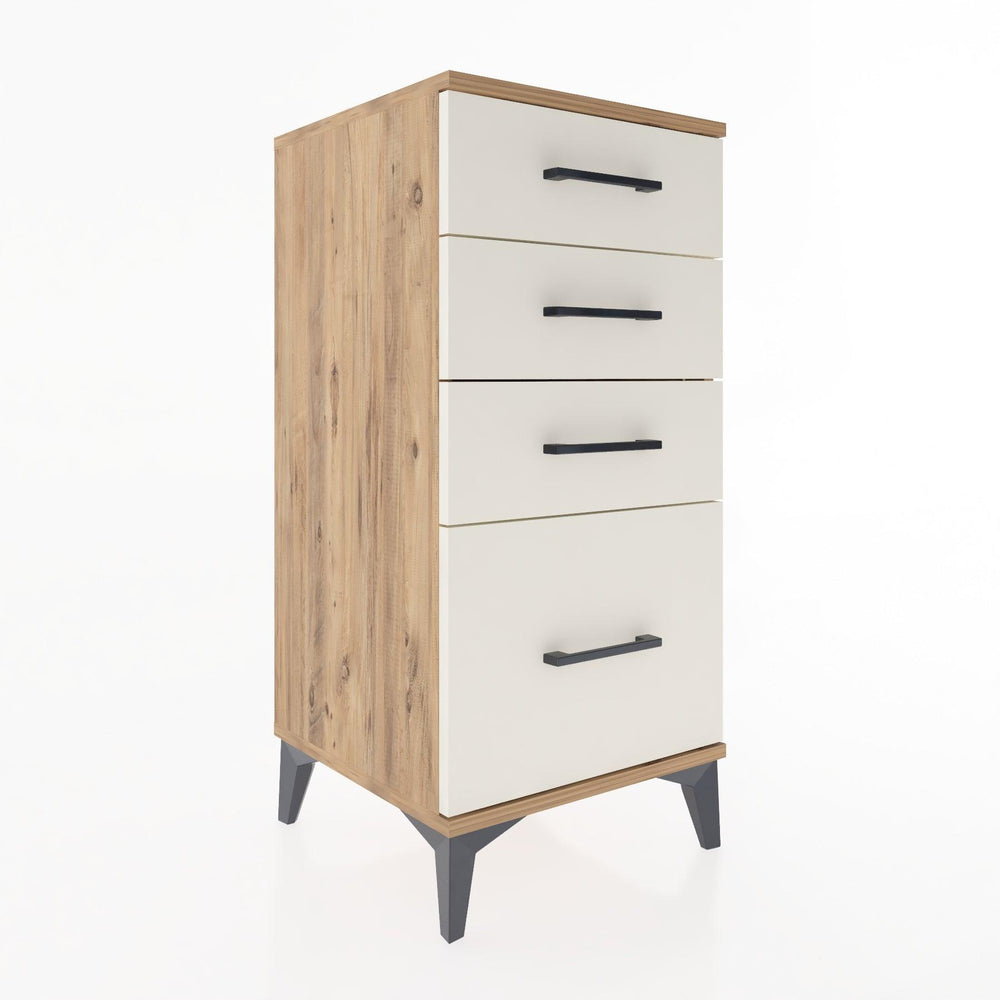 Woodntry Modular Nightstand Pine 44x44x84 cm Drawer C2-3