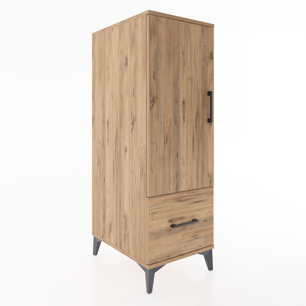 Woodntry Modular Cabinet Pine 44x30x122 cm with Doors and Drawers KC2-3