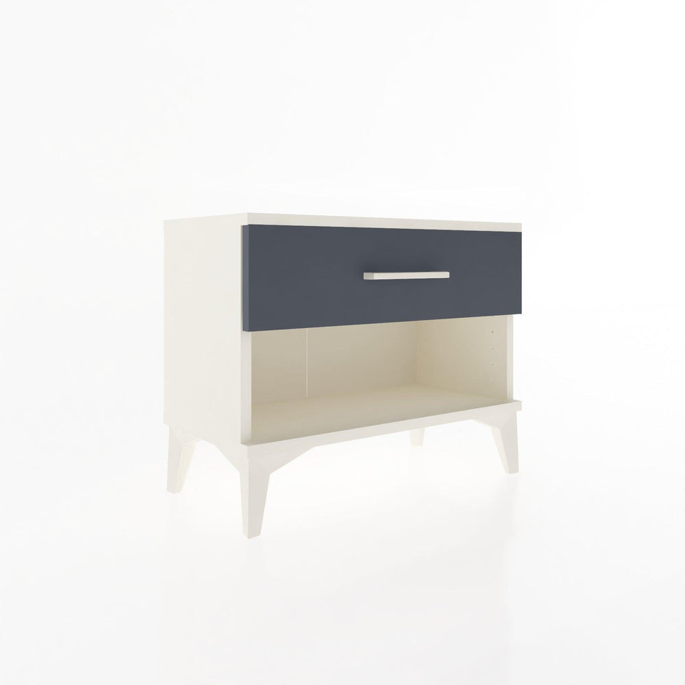 Woodntry Modular Nightstand Moonstone 60x30x36 cm with Drawer and Shelf CR3-1