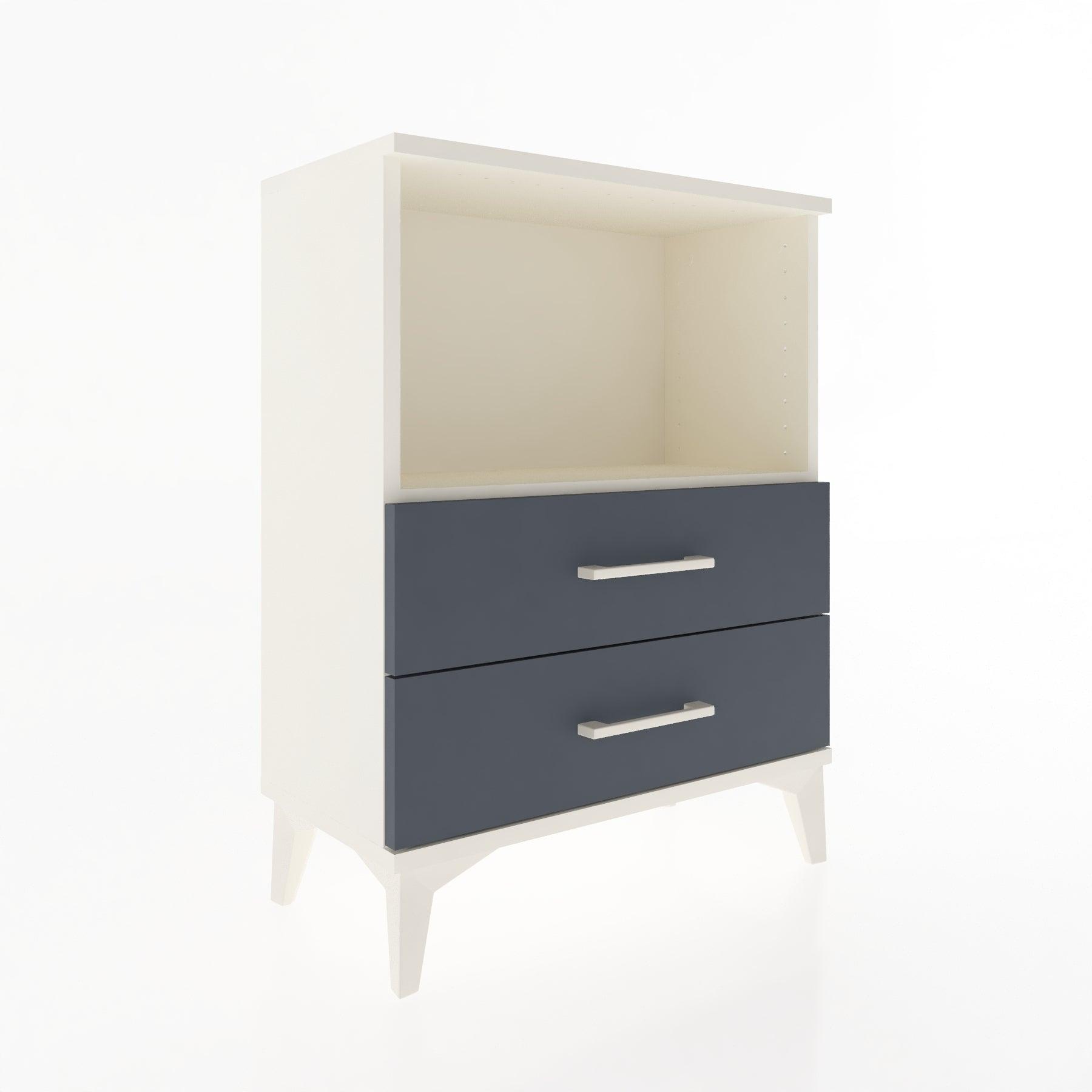 Woodntry Modular Nightstand Moonstone 60x30x68 cm with Drawer and Shelf CR3-1