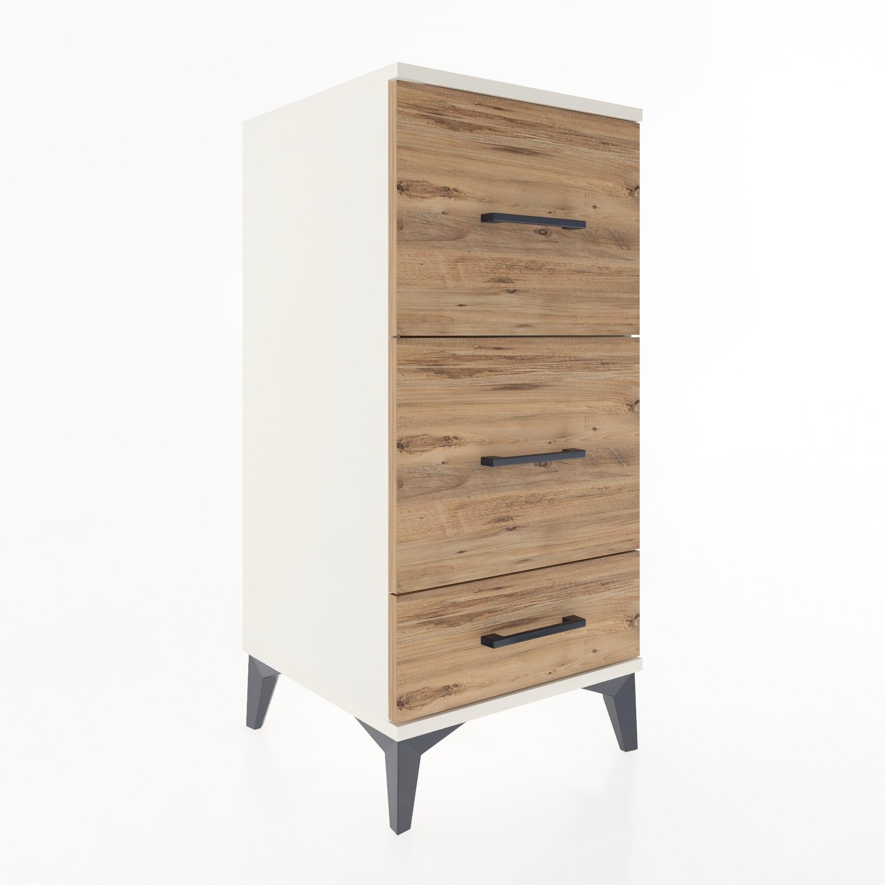 Woodntry Modular Nightstand Moonstone 44x44x84 cm Drawer C3-1