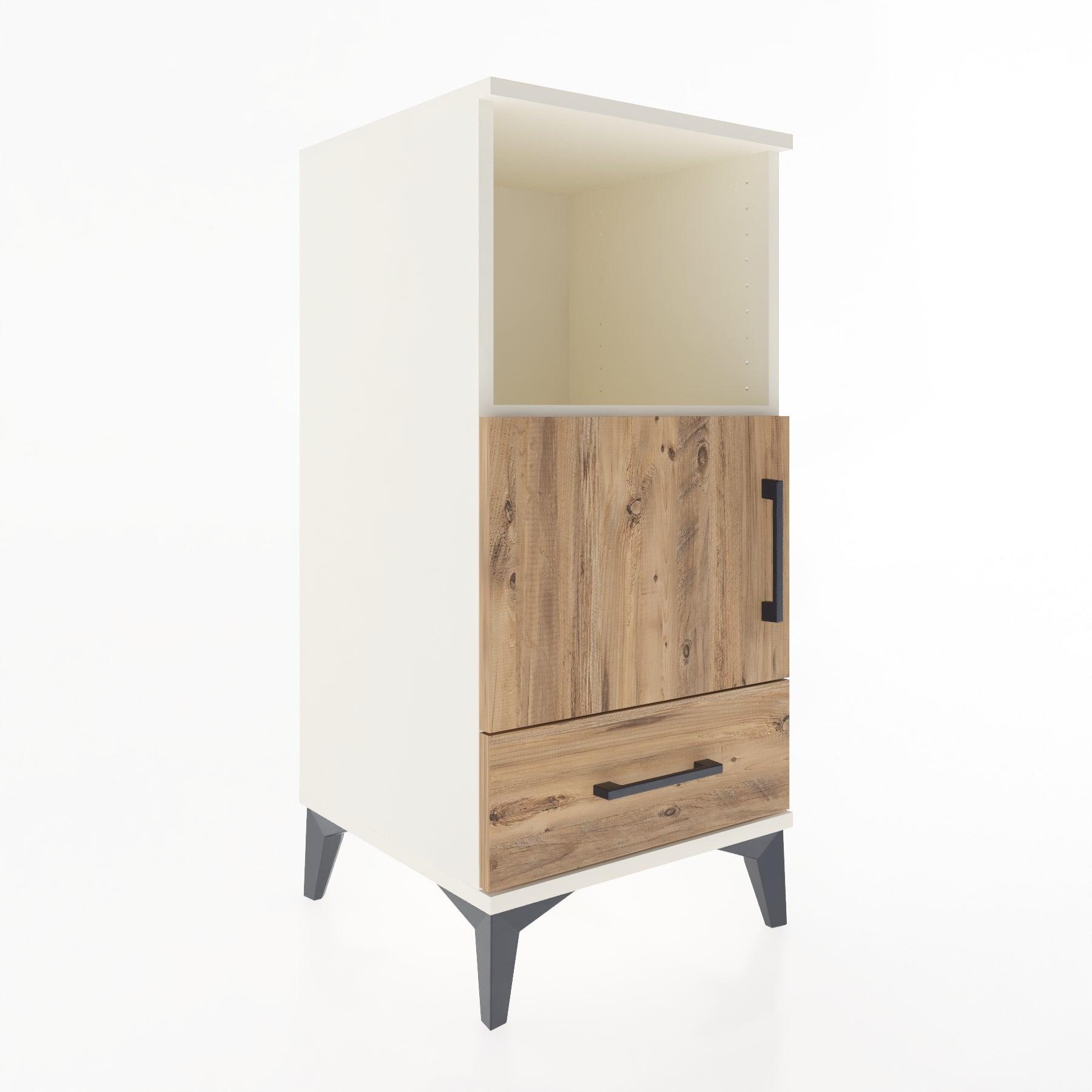 Woodntry Modular Nightstand Moonstone 44x44x84 cm Functional F47-1