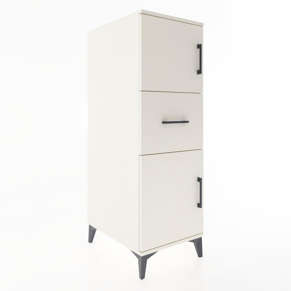 Woodntry Modüler Dolap Aytaşı 44x59x122 cm Kapaklı ve Çekmeceli KC3-1