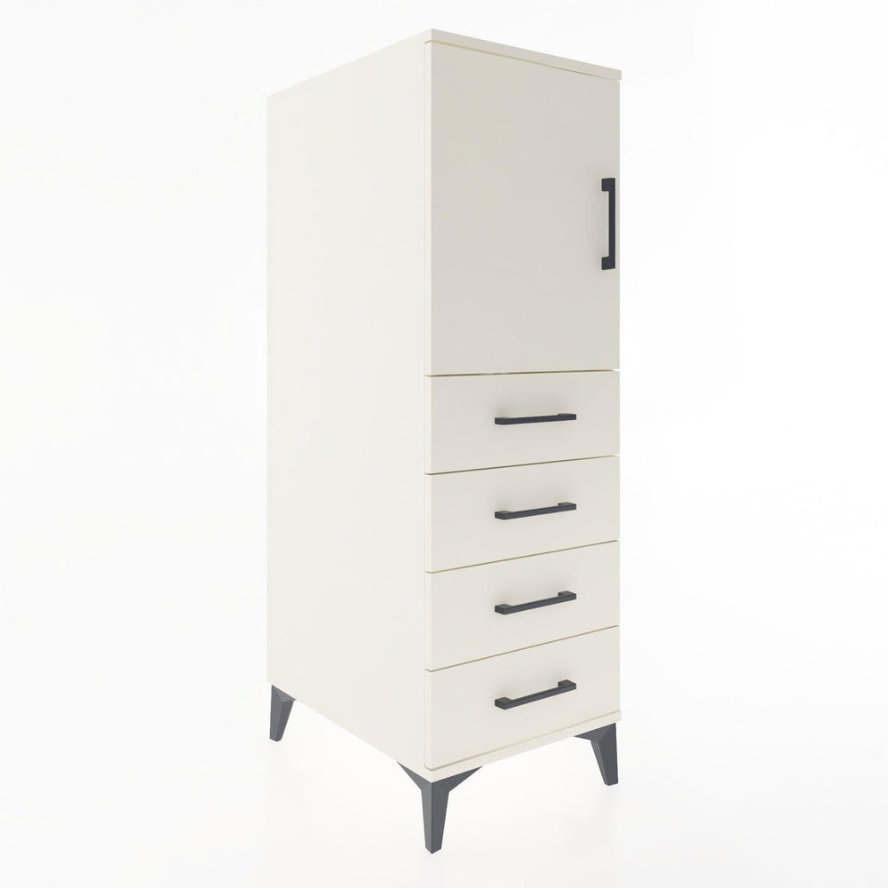 Woodntry Modüler Dolap Aytaşı 44x30x122 cm Kapaklı ve Çekmeceli KC53-1