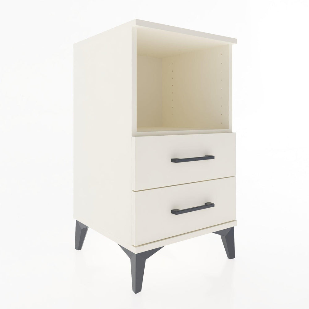 Woodntry Modular Nightstand Moonstone 44x44x68 cm with Drawer and Shelf CR3-1