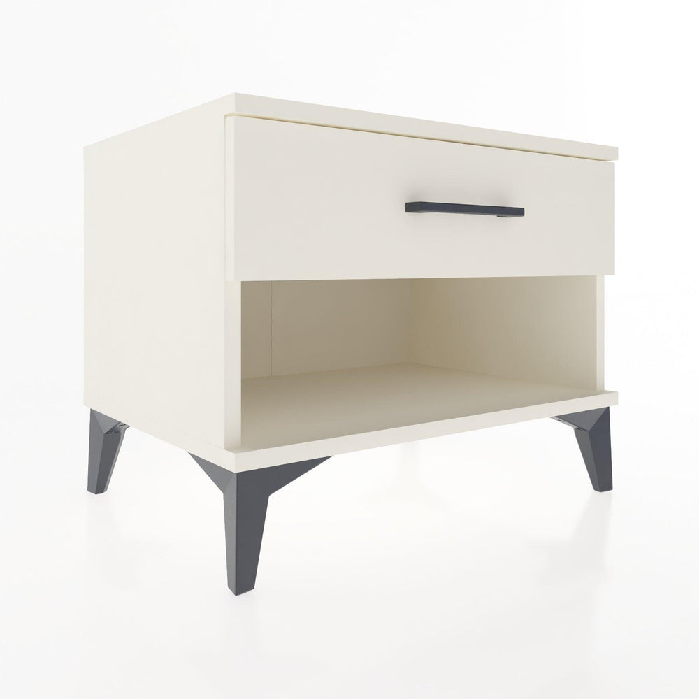 Woodntry Modular Nightstand Moonstone 60x44x68 cm with Drawer and Shelf CR3-1
