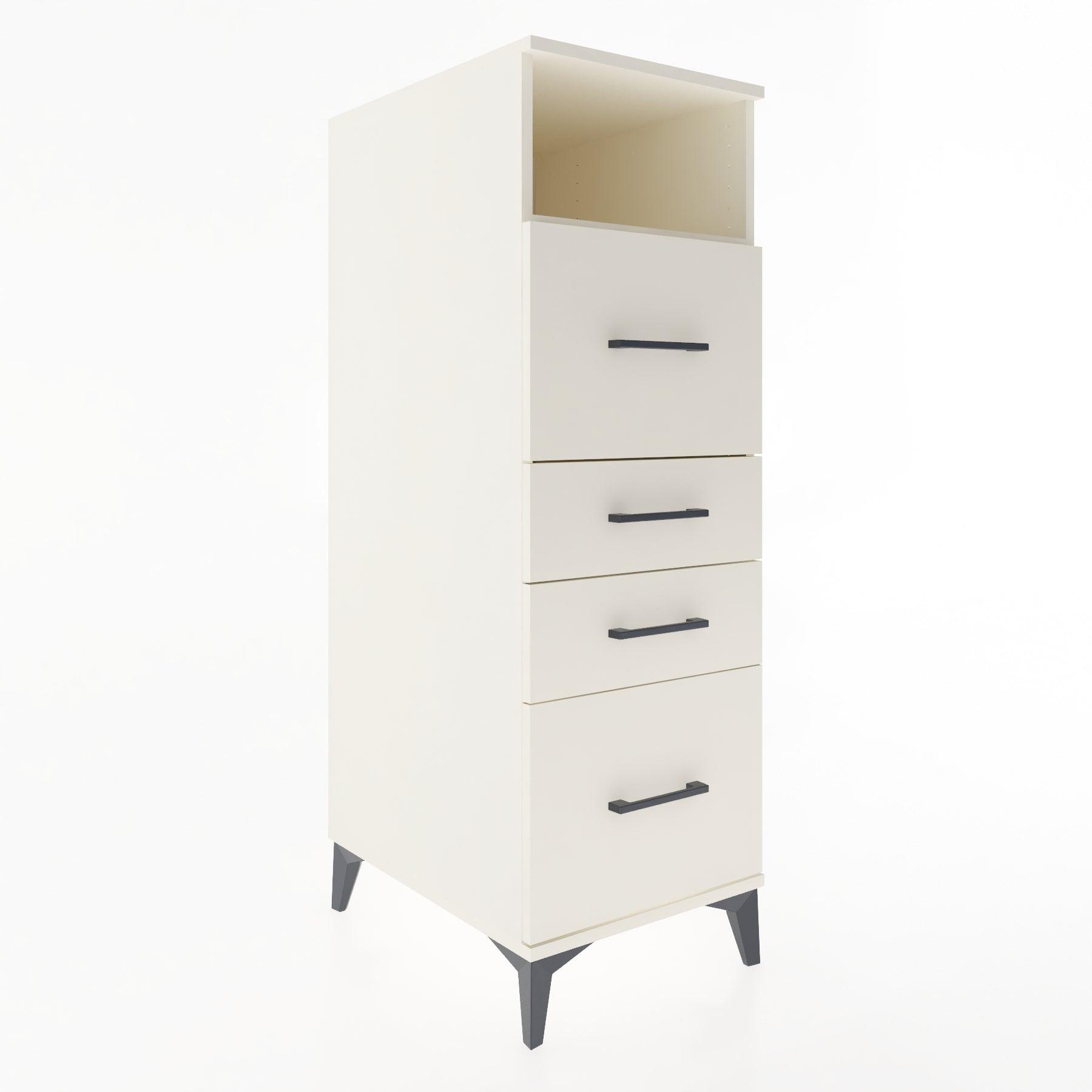 Woodntry Modular Cabinet Moonstone 44x30x122 cm with Drawers and Shelves CR103-1