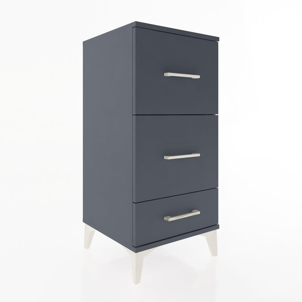 Woodntry Modular Nightstand Anthracite 44x44x84 cm Drawer C3-2