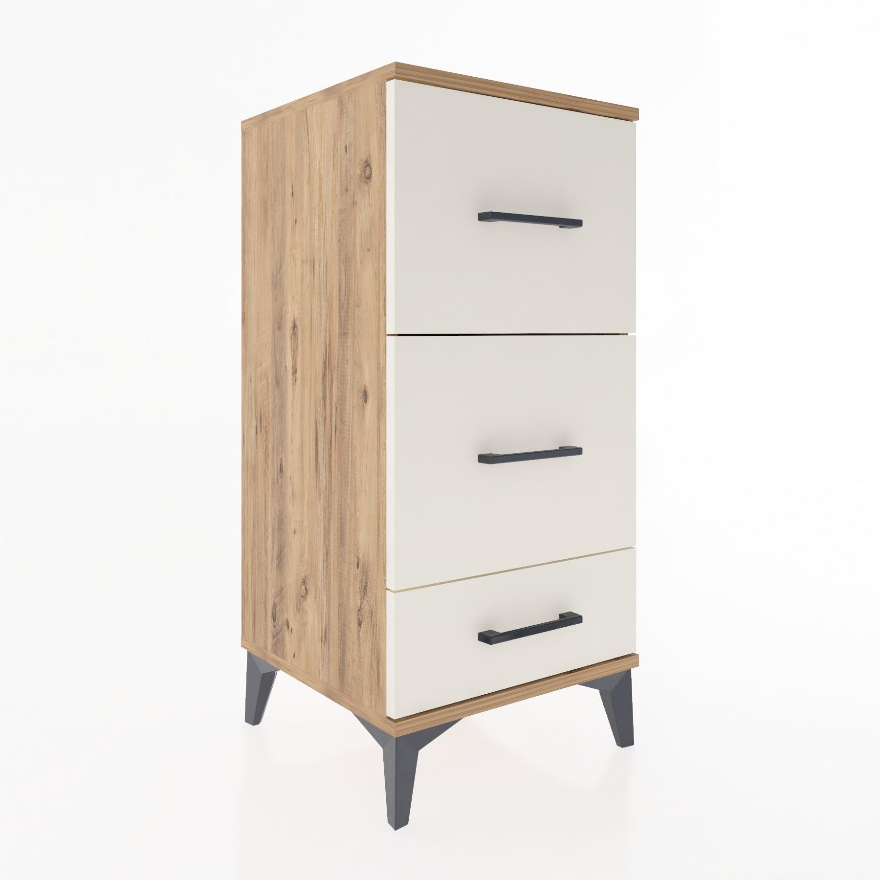 Woodntry Modular Nightstand Pine 44x44x84 cm Drawer C3-3